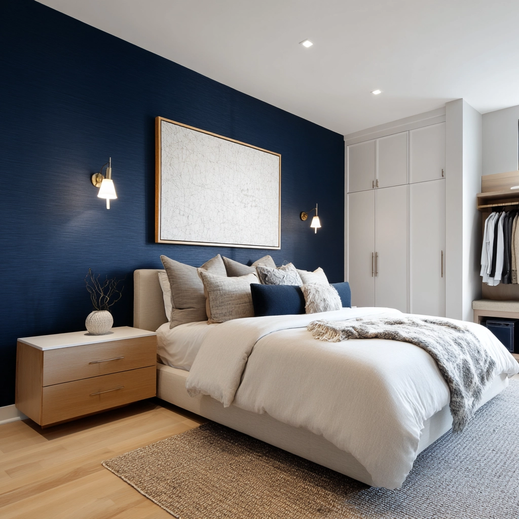 Bedroom Accent Wall Ideas 55