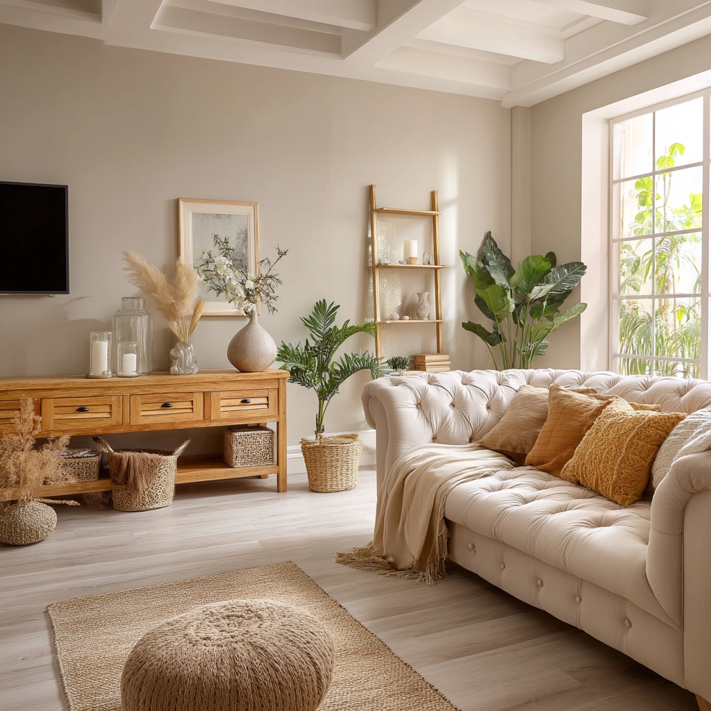 Beige Living Room Ideas 13