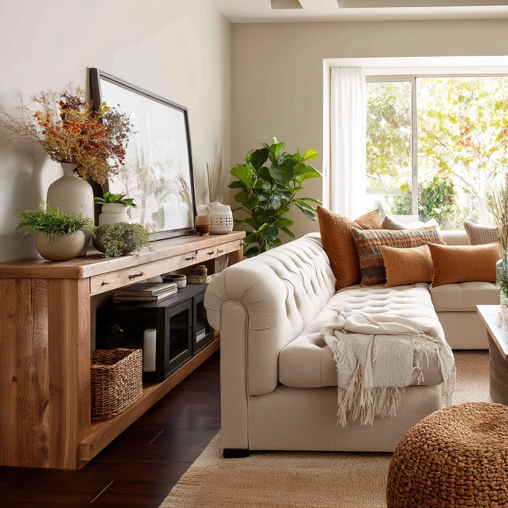Beige Living Room Ideas 14