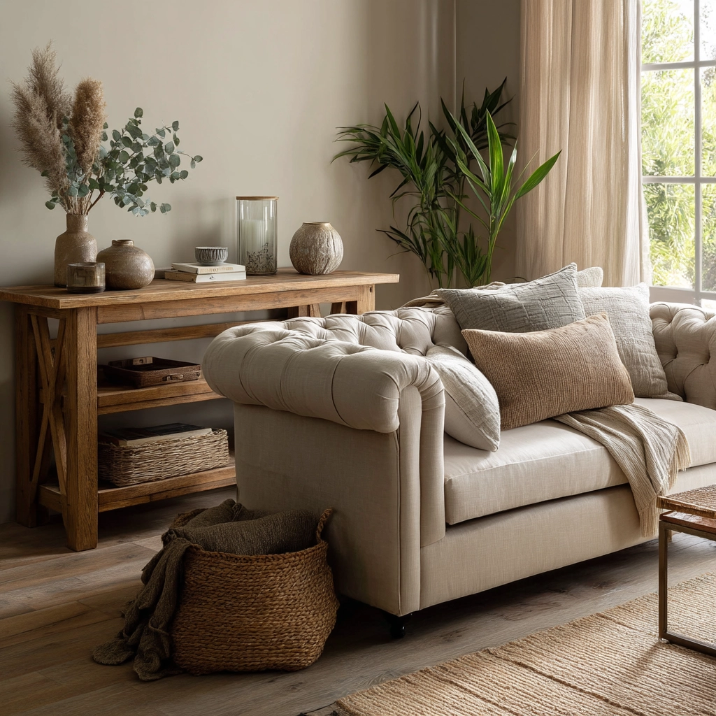 Beige Living Room Ideas 16
