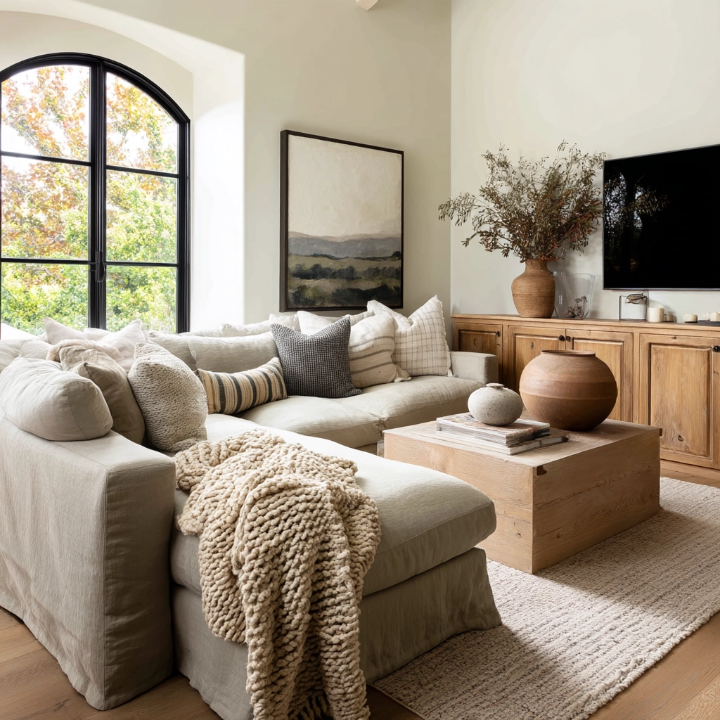 Beige Living Room Ideas 22