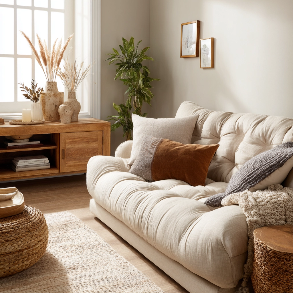 Beige Living Room Ideas 35