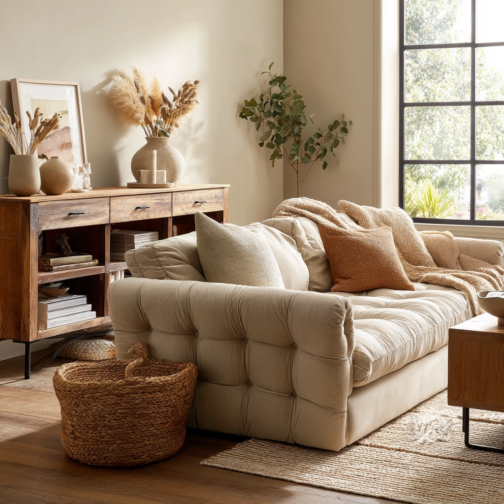 Beige Living Room Ideas 36