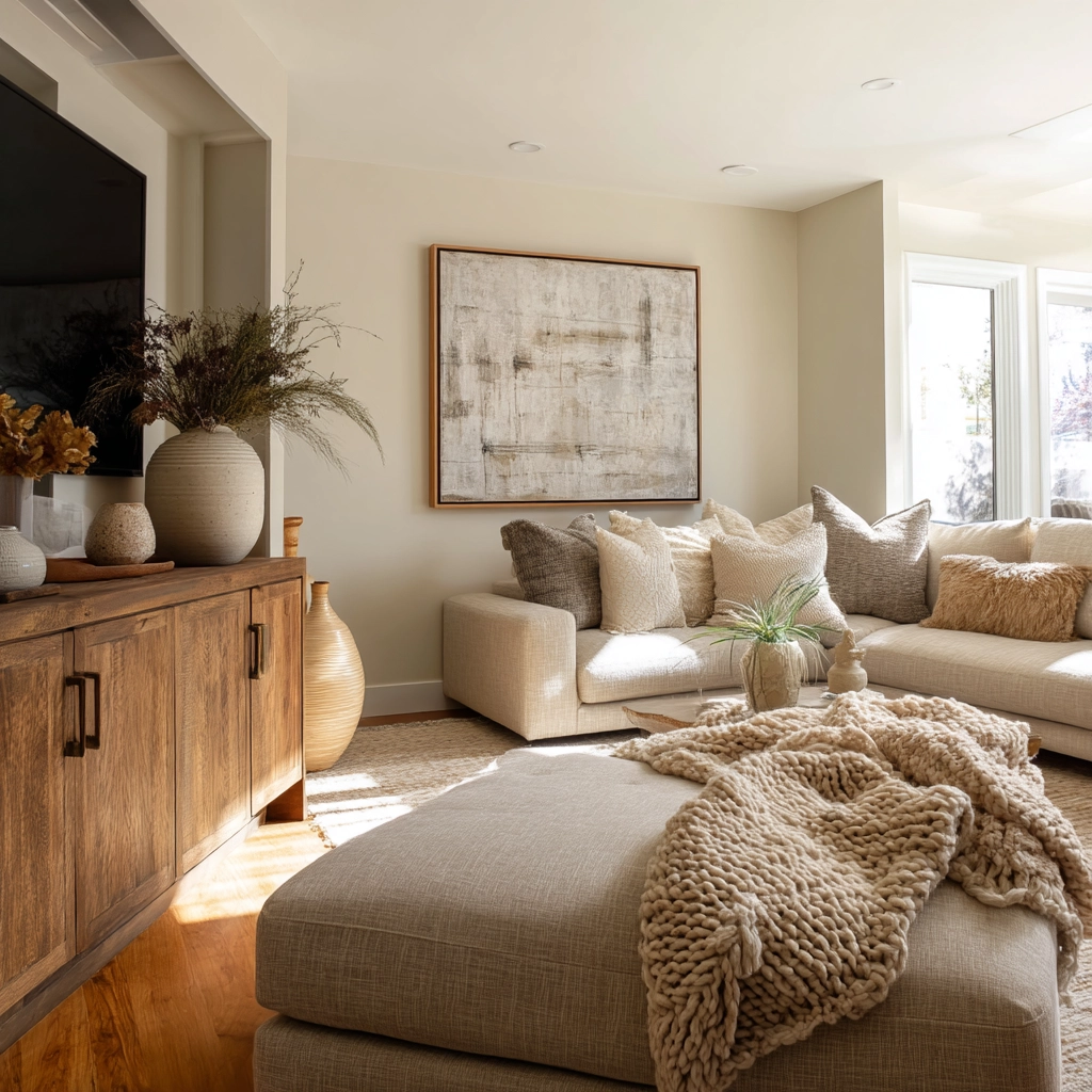 Beige Living Room Ideas 44