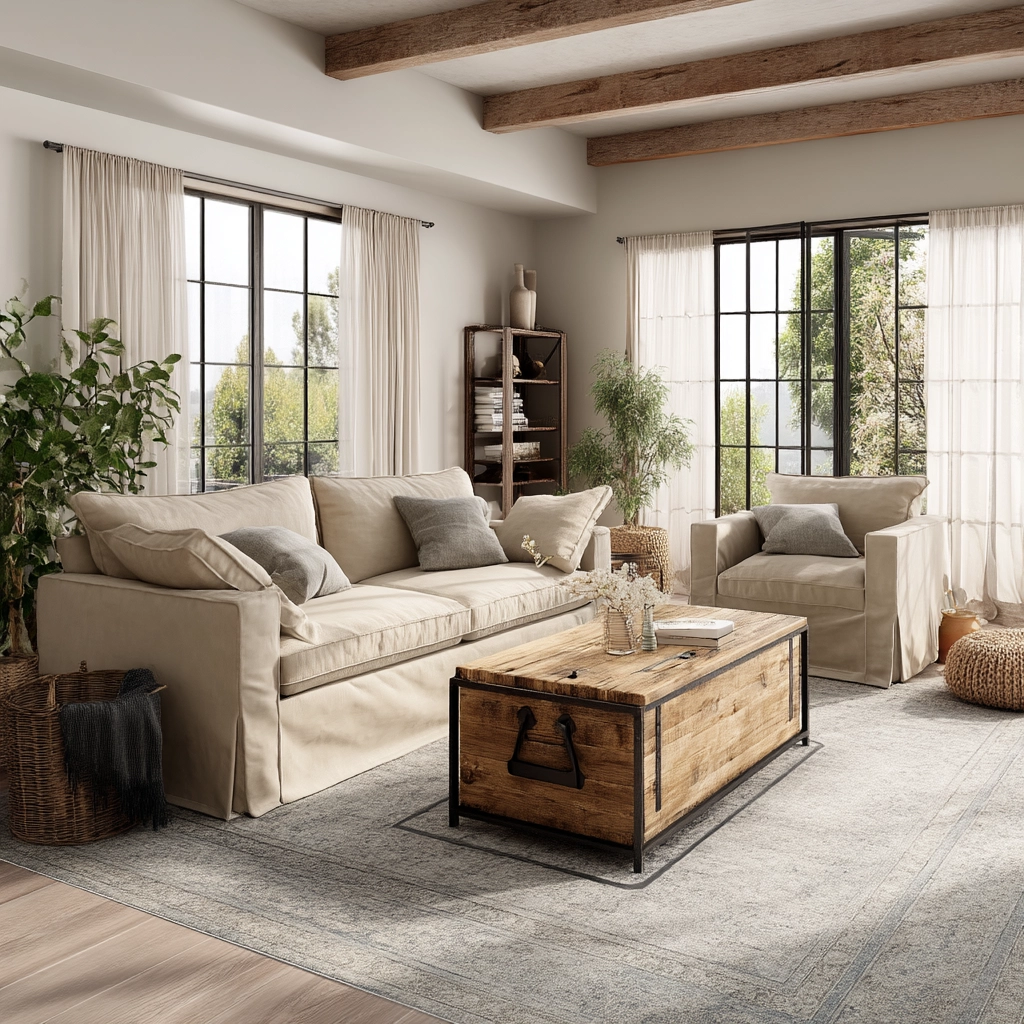 Beige Living Room Ideas 46
