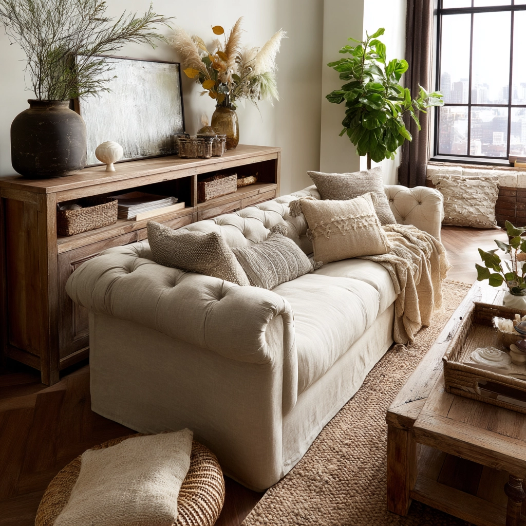 Beige Living Room Ideas 55