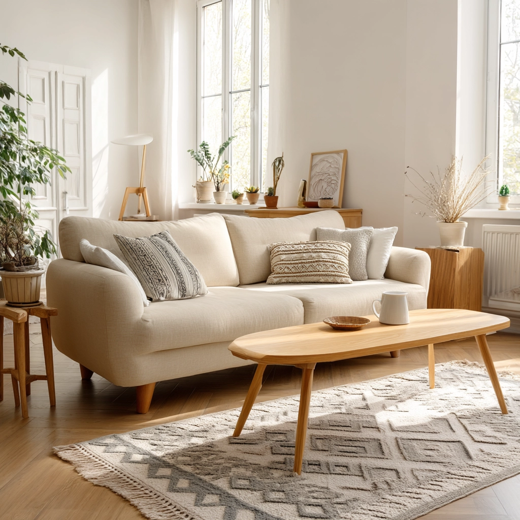 Beige Living Room Ideas 59