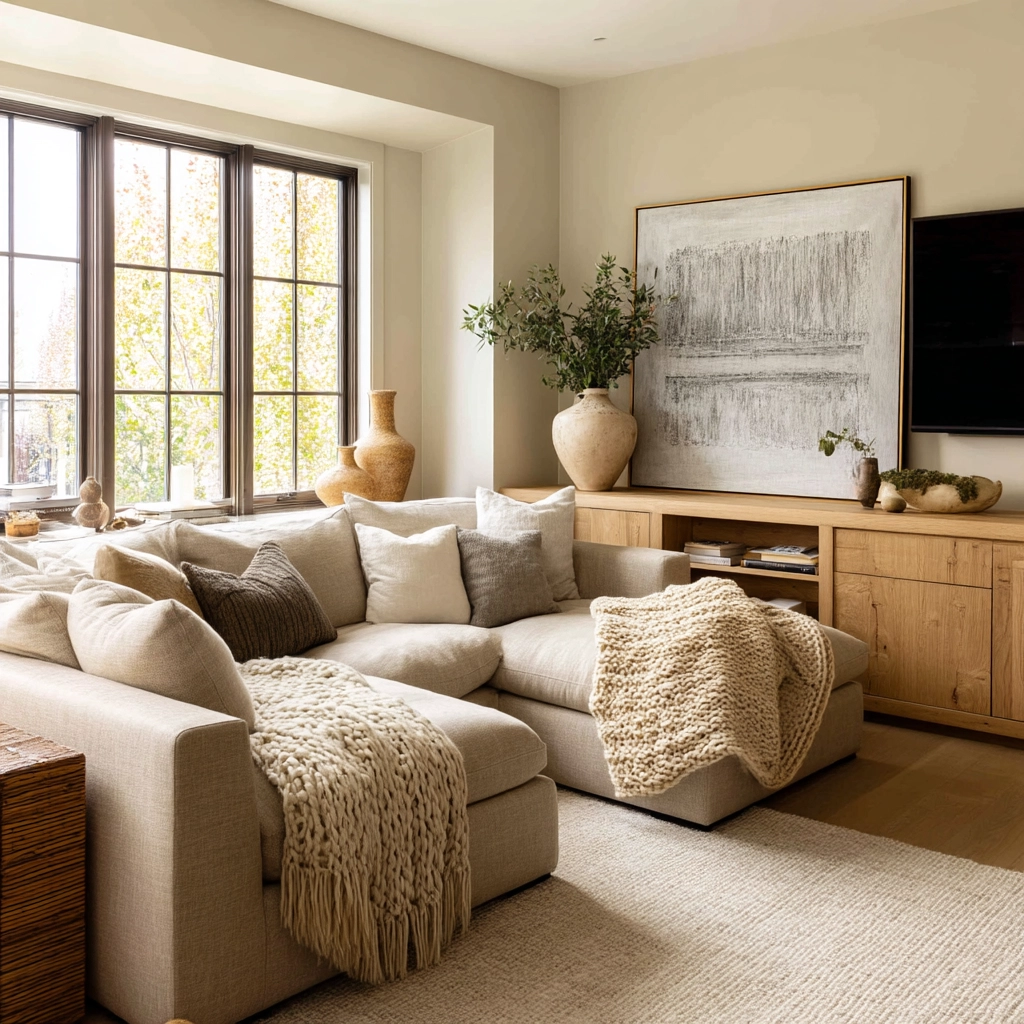 Beige Living Room Ideas 62