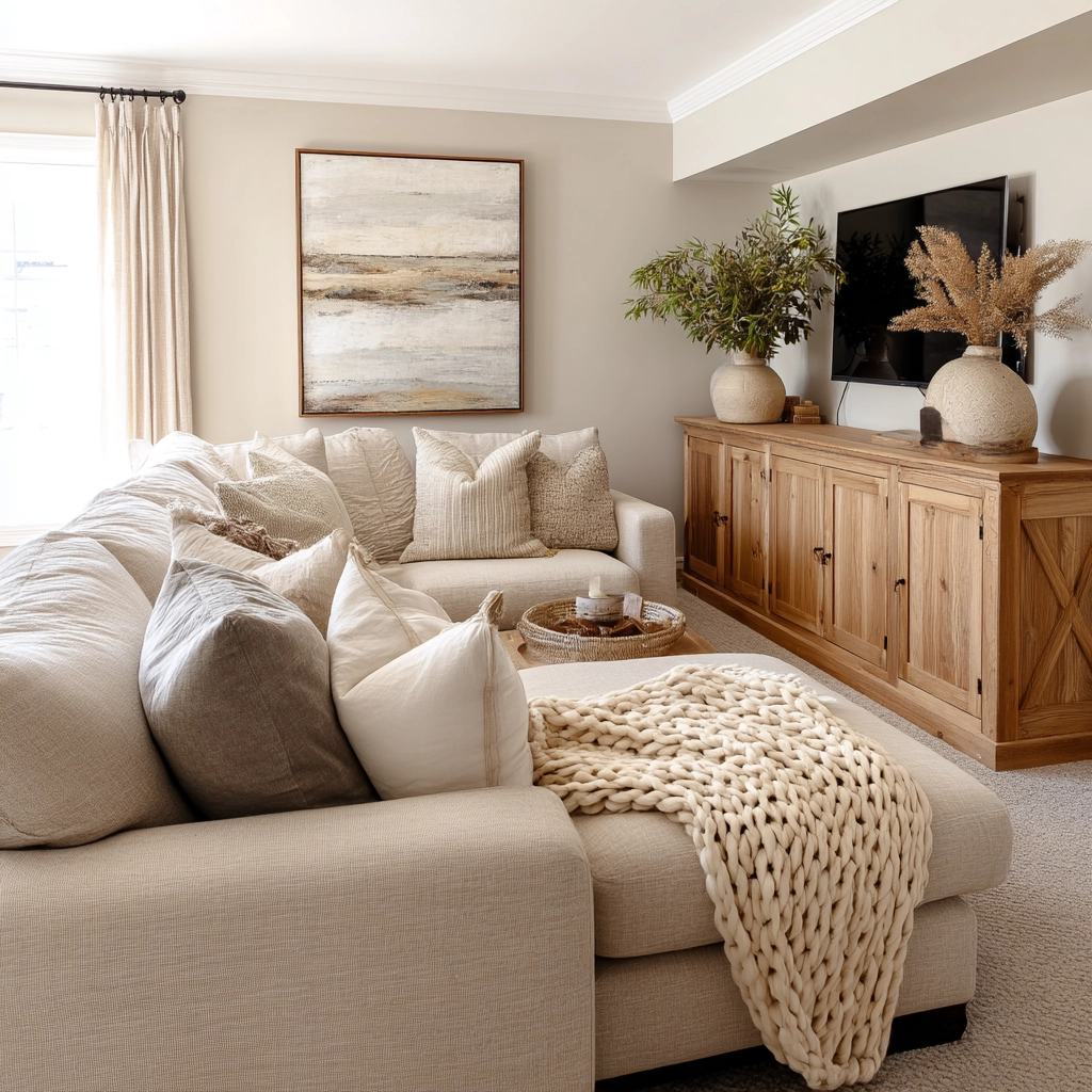 Beige Living Room Ideas 63