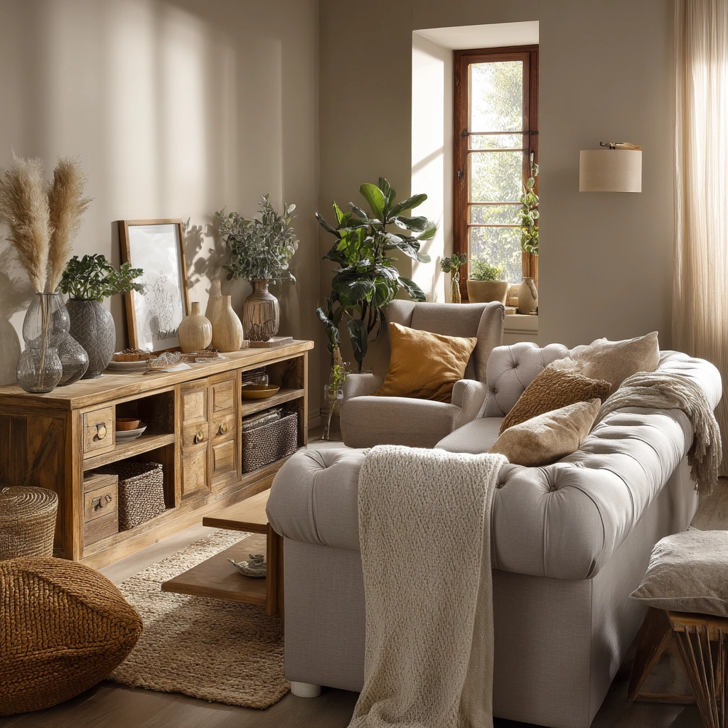 Beige Living Room Ideas 75