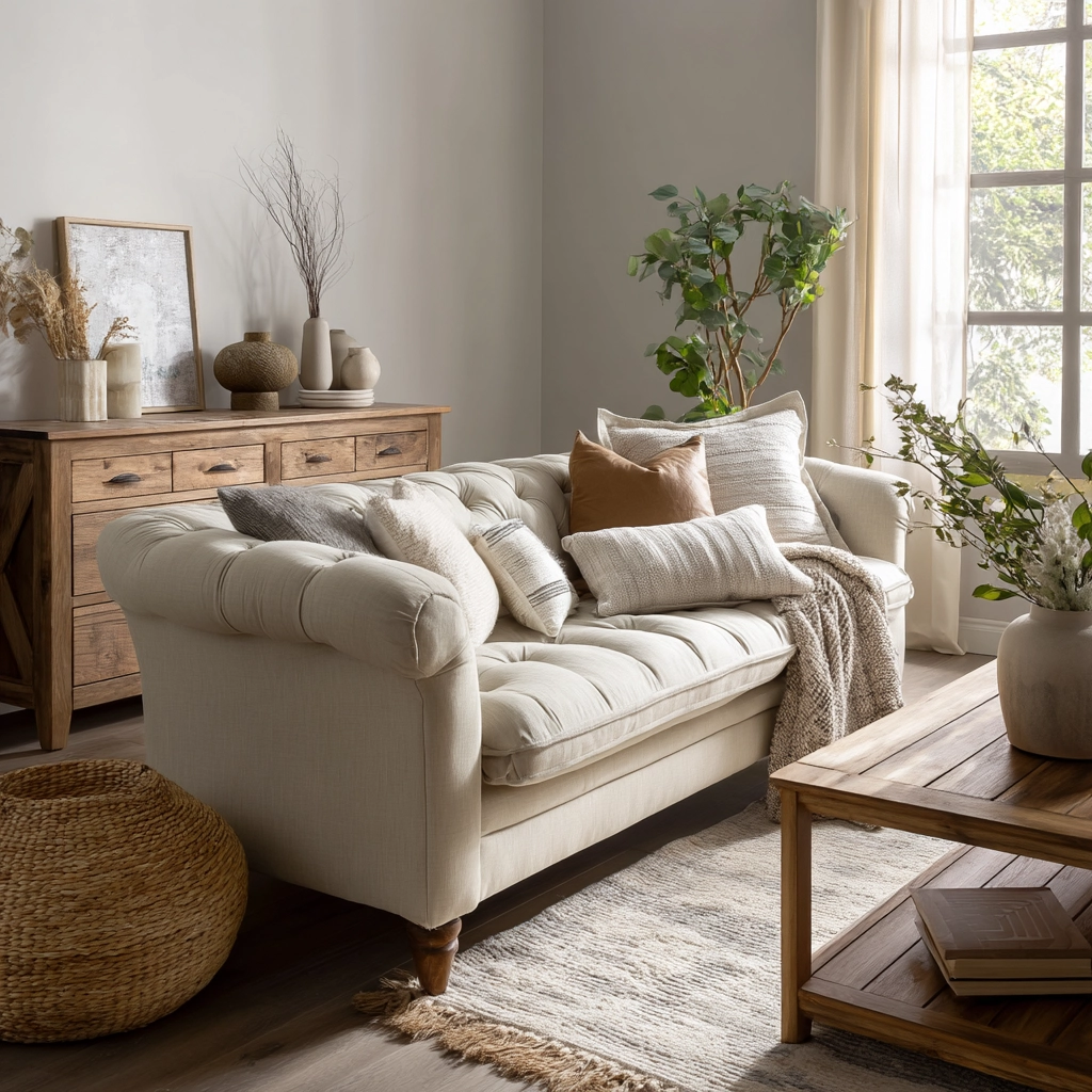 Beige Living Room Ideas 76