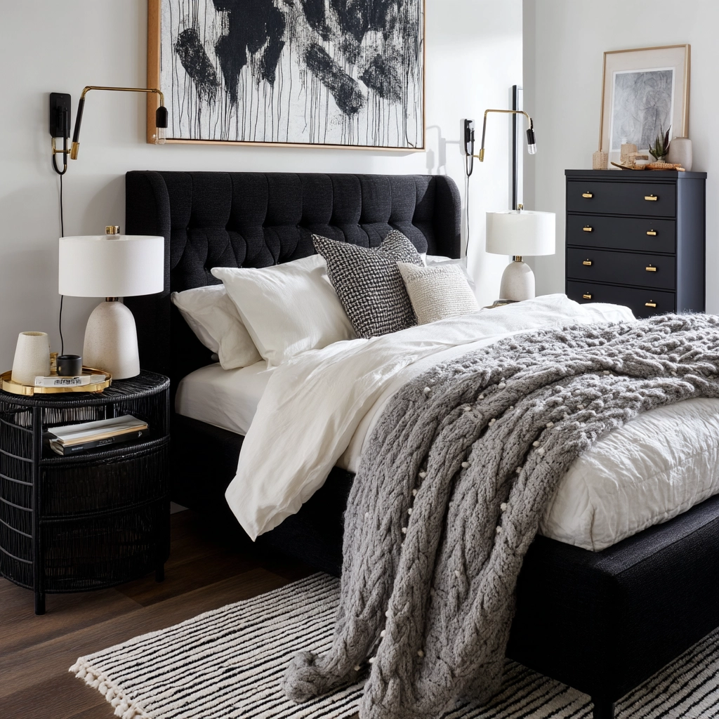 Black And White Bedroom Ideas 65
