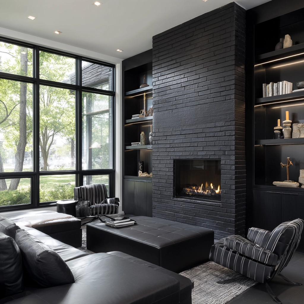 Black Living Room Ideas 11