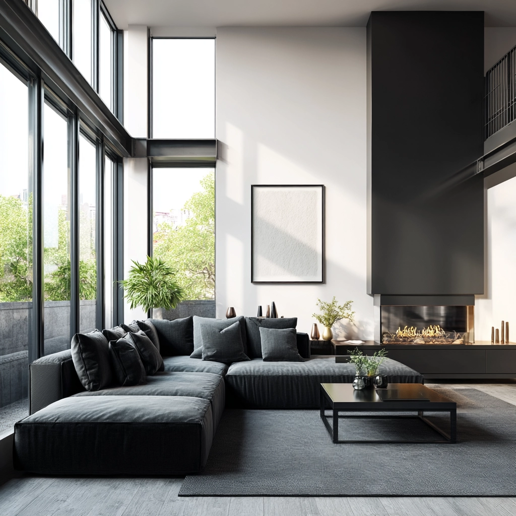 Black Living Room Ideas 2
