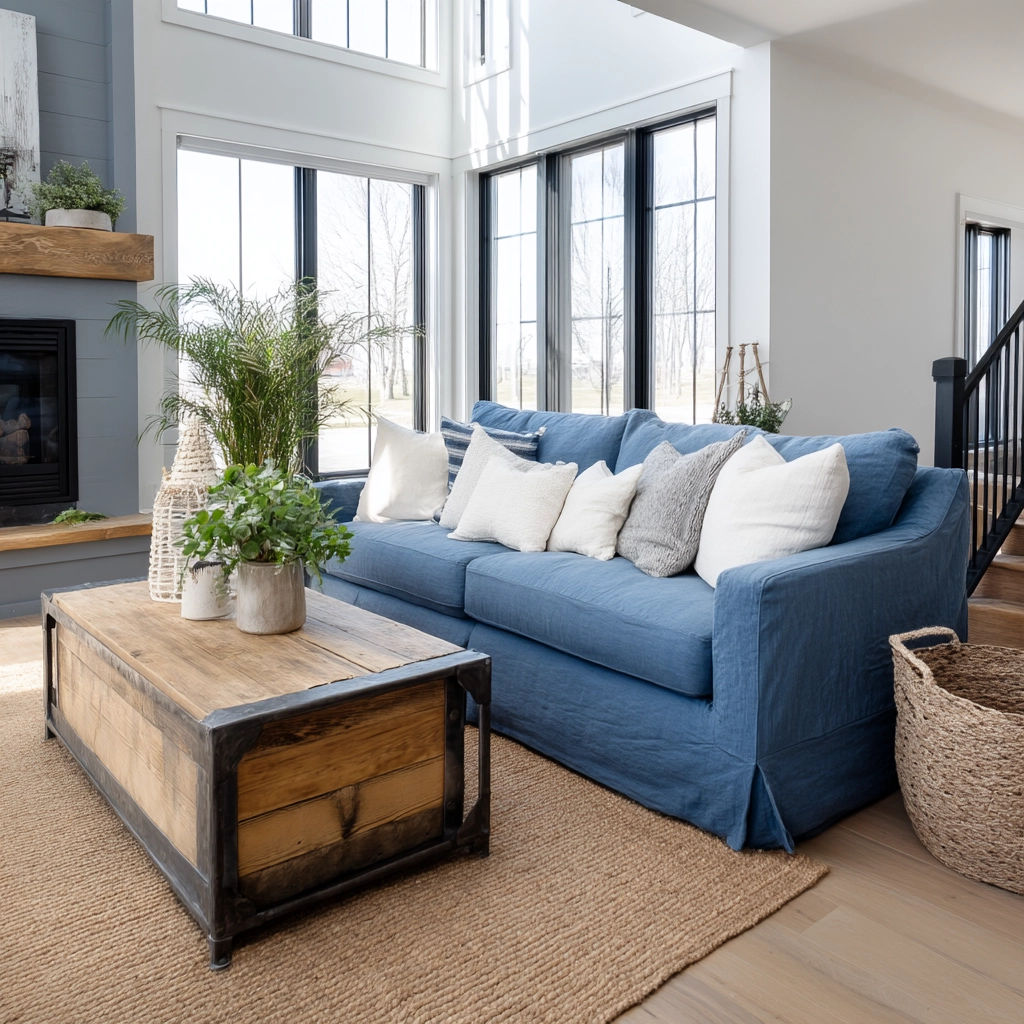 Blue Sofa Living Room Ideas 1