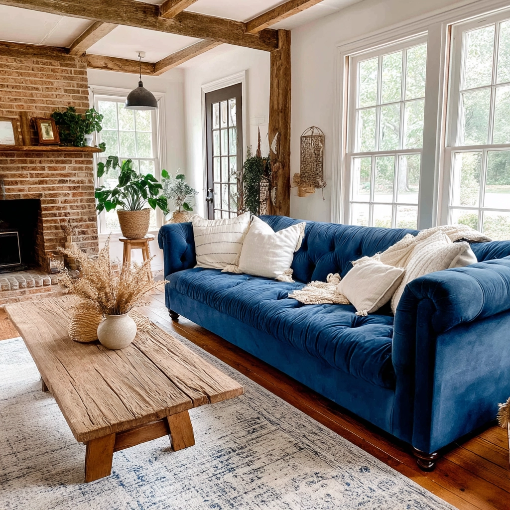 Blue Sofa Living Room Ideas 30