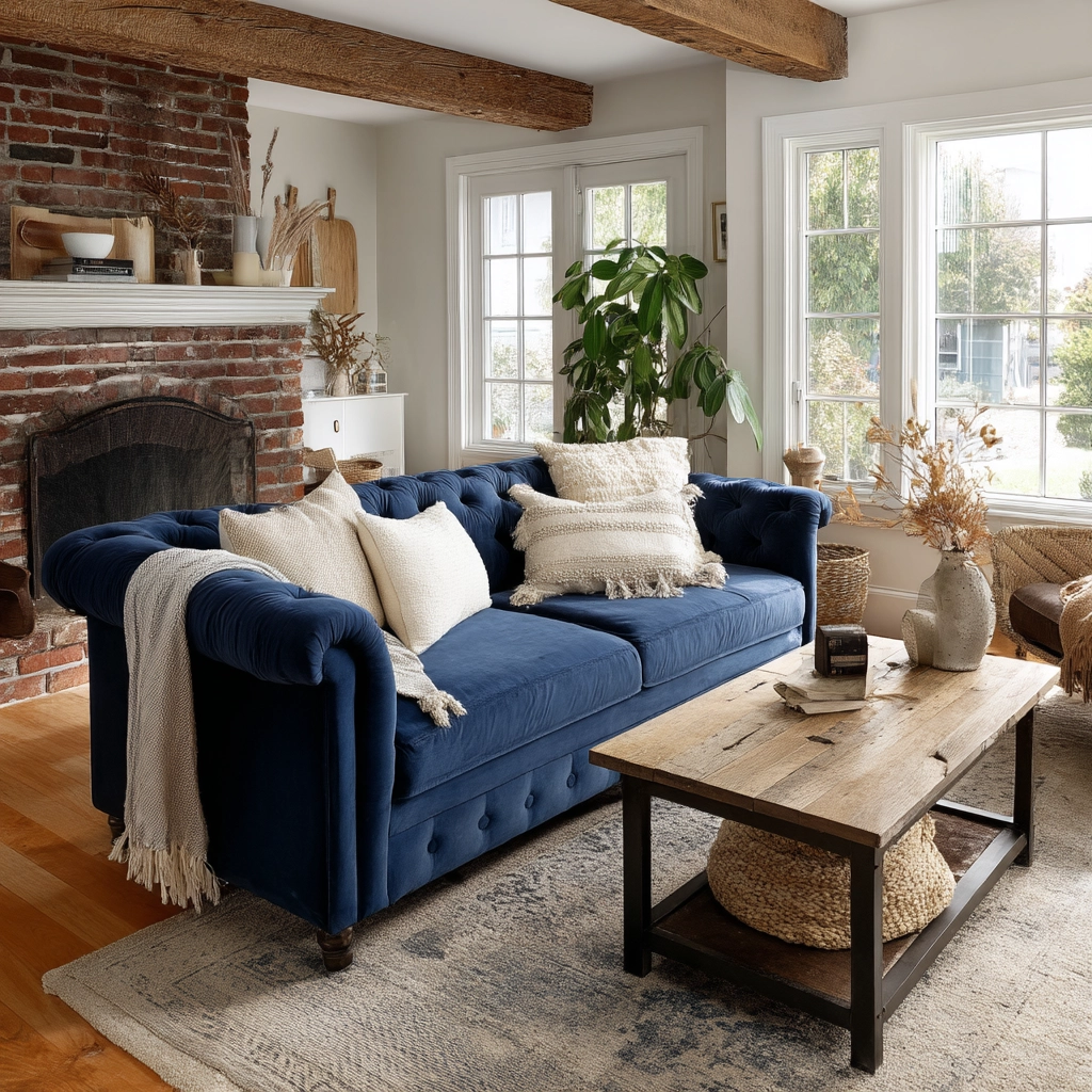Blue Sofa Living Room Ideas 32