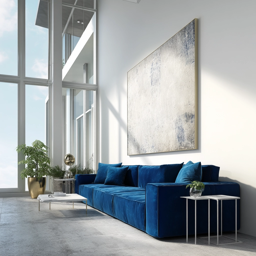 Blue Sofa Living Room Ideas 49