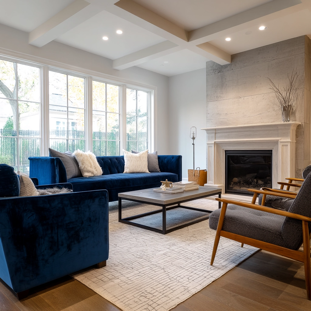 Blue Sofa Living Room Ideas 67