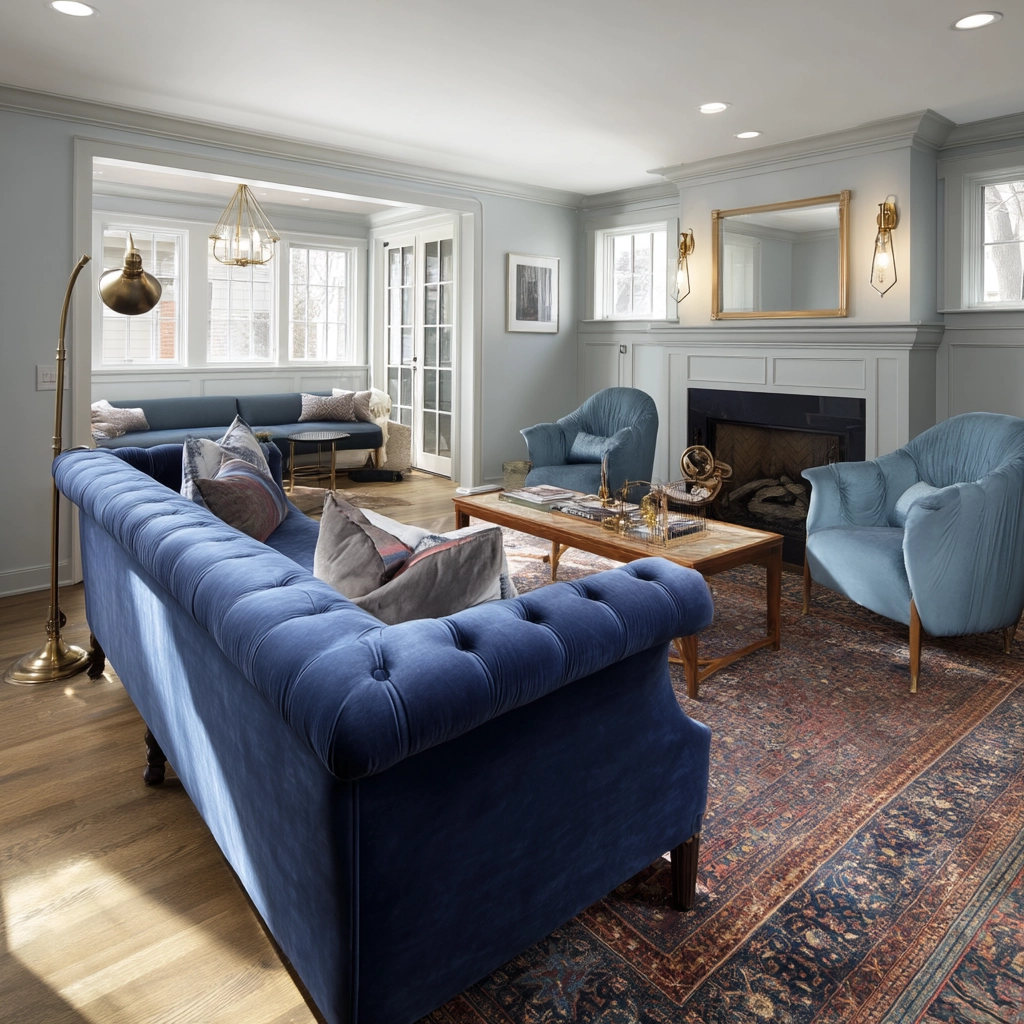Blue Sofa Living Room Ideas 9