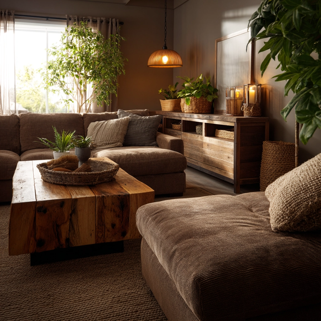 Brown Living Room Decorating Ideas 75