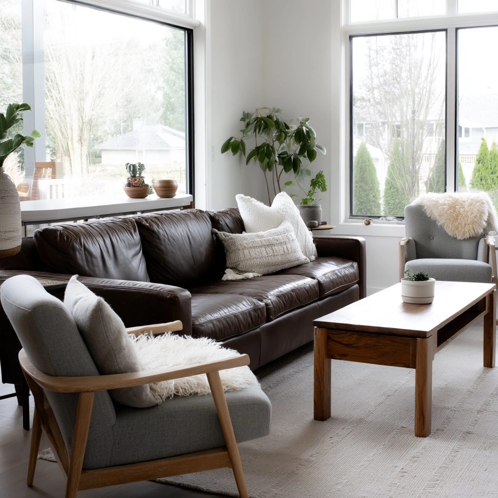 Dark Brown Couch Living Room Ideas 26