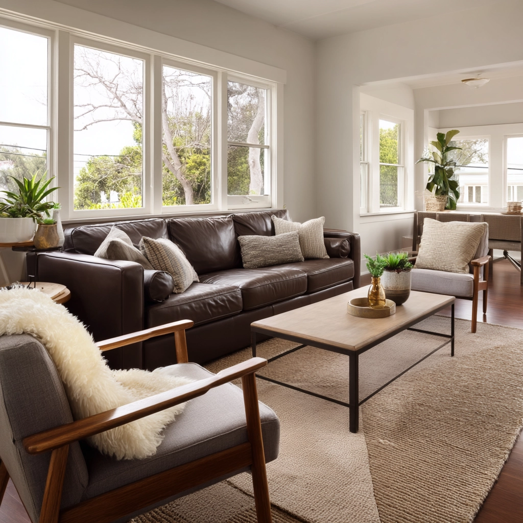 Dark Brown Couch Living Room Ideas 27