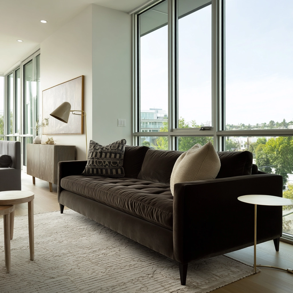 Dark Brown Couch Living Room Ideas 30