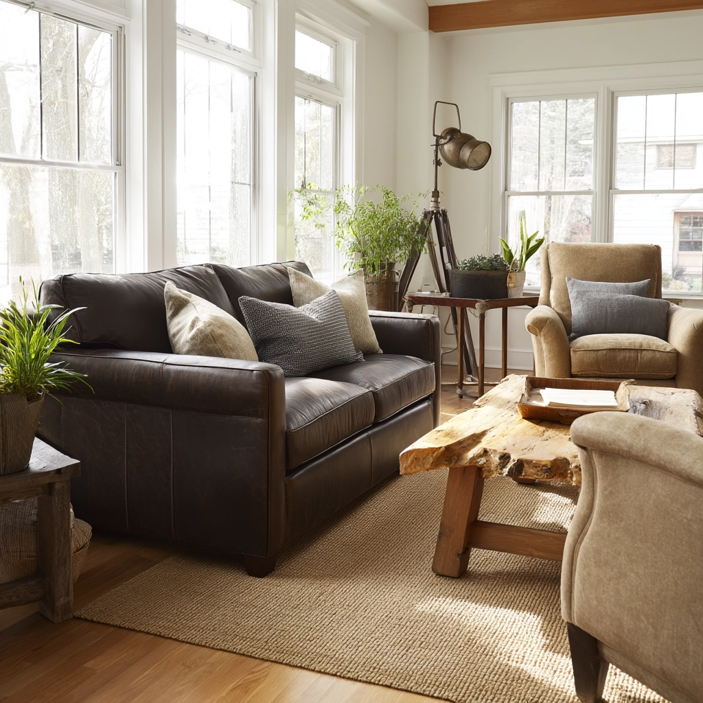 Dark Brown Couch Living Room Ideas 33