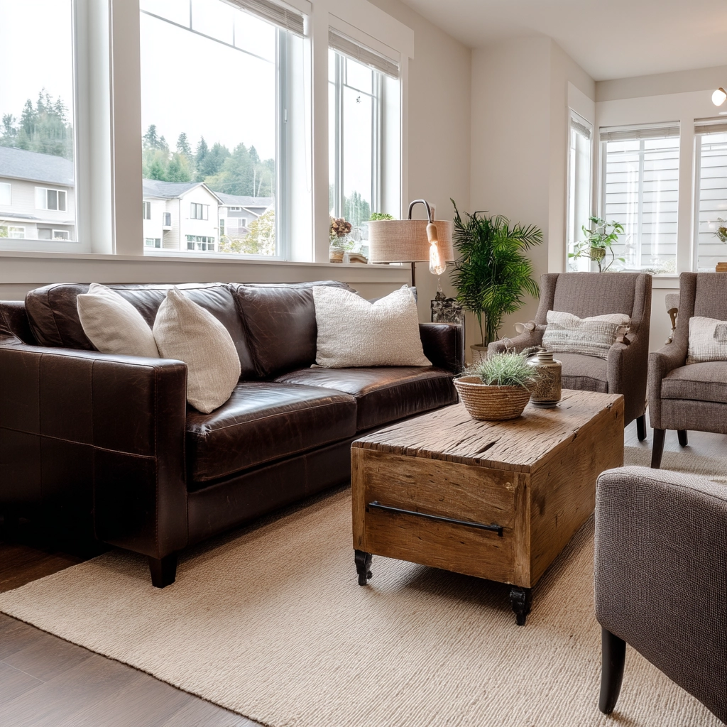 Dark Brown Couch Living Room Ideas 34