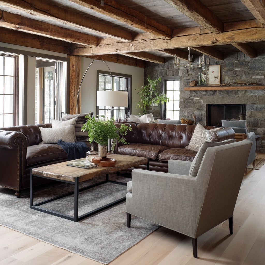 Dark Brown Couch Living Room Ideas 46