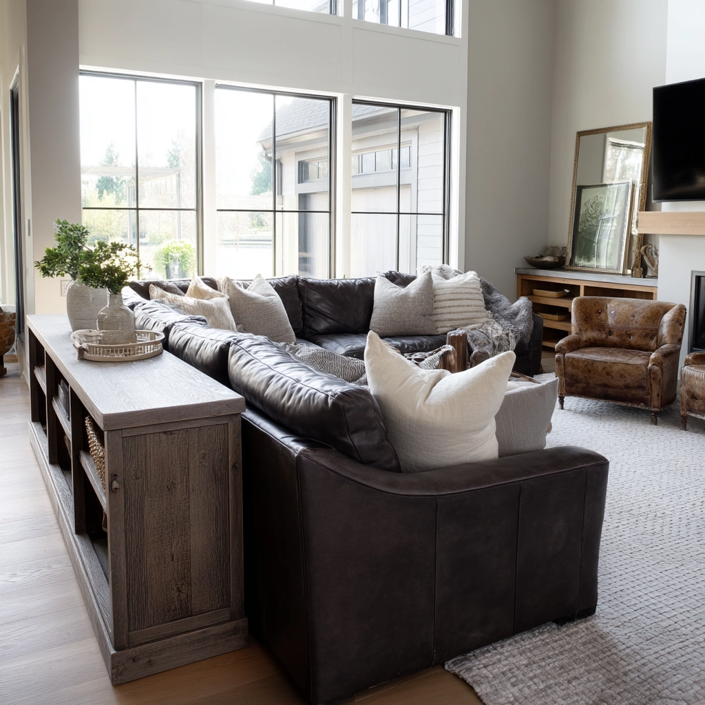 Dark Brown Couch Living Room Ideas 5