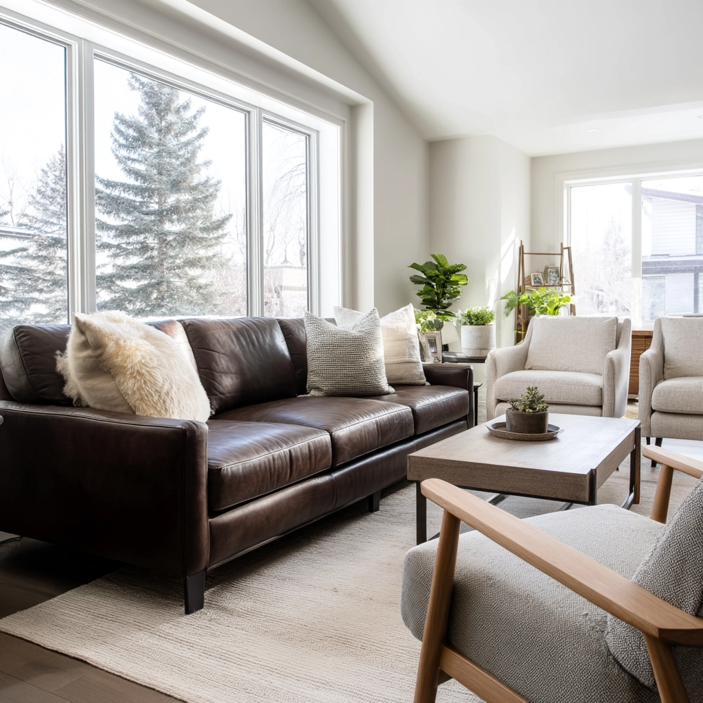 Dark Brown Couch Living Room Ideas 53