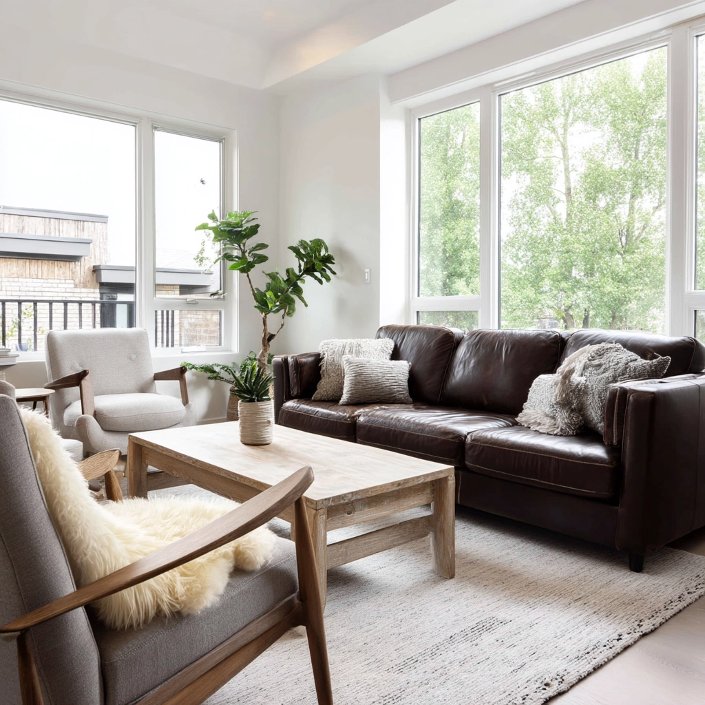 Dark Brown Couch Living Room Ideas 54