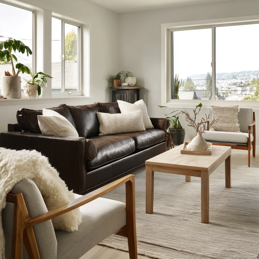 Dark Brown Couch Living Room Ideas 55