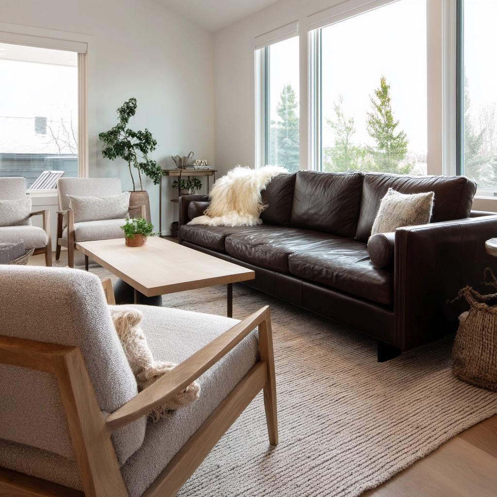 Dark Brown Couch Living Room Ideas 56