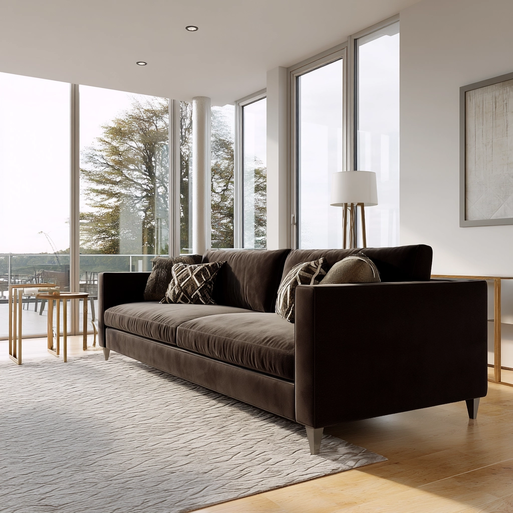 Dark Brown Couch Living Room Ideas 58