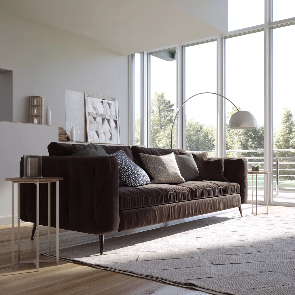 Dark Brown Couch Living Room Ideas 60