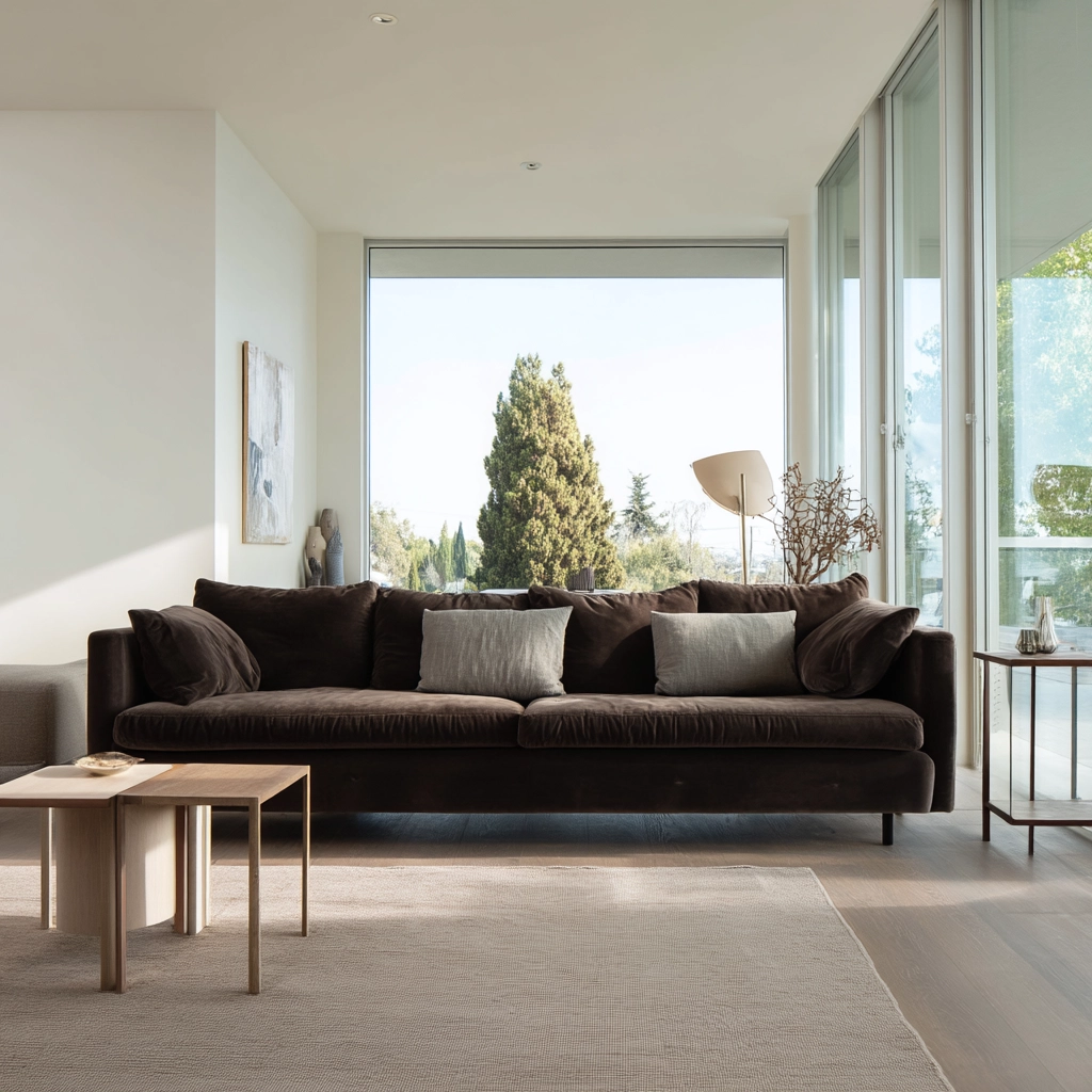 Dark Brown Couch Living Room Ideas 9