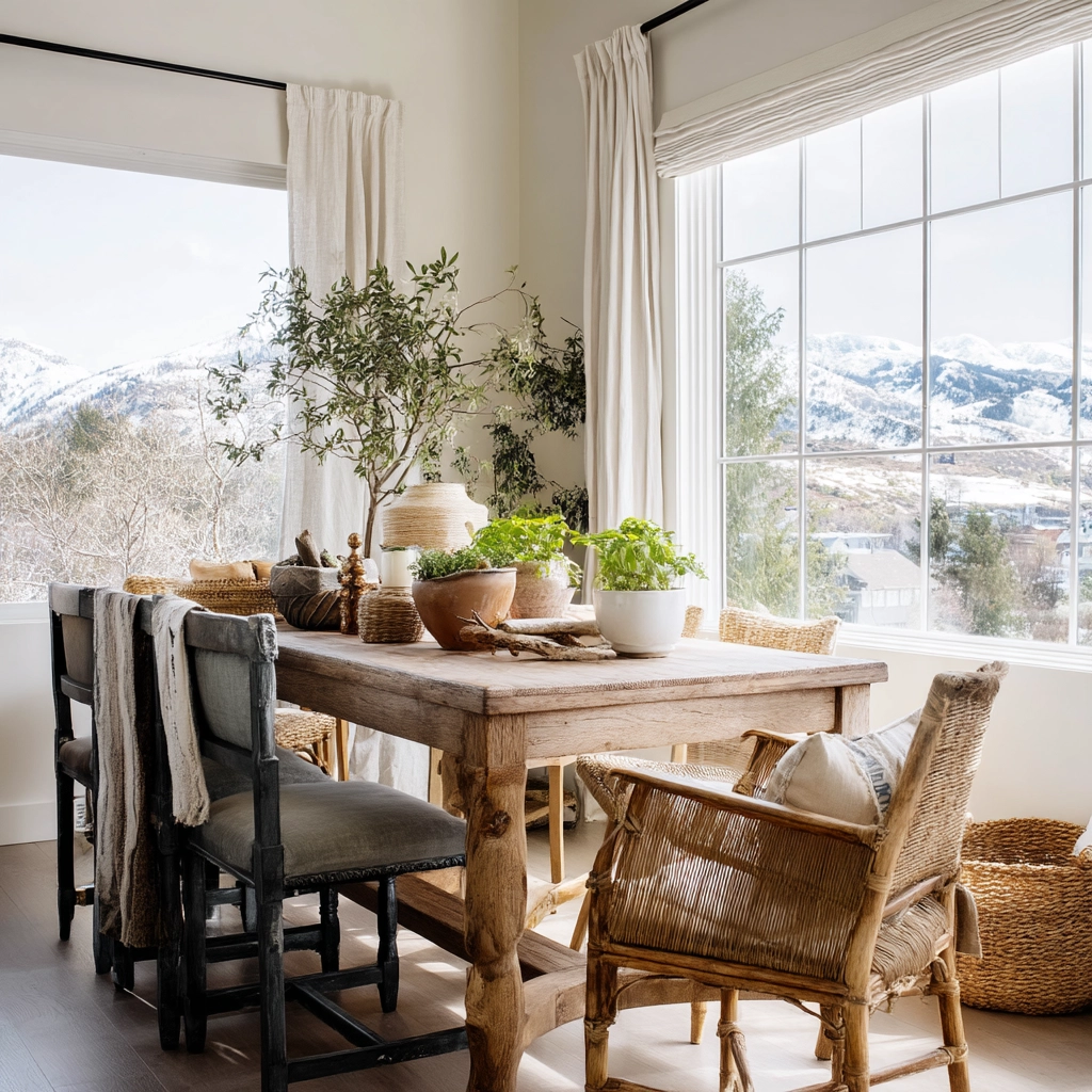 Dining Room Window Ideas 55