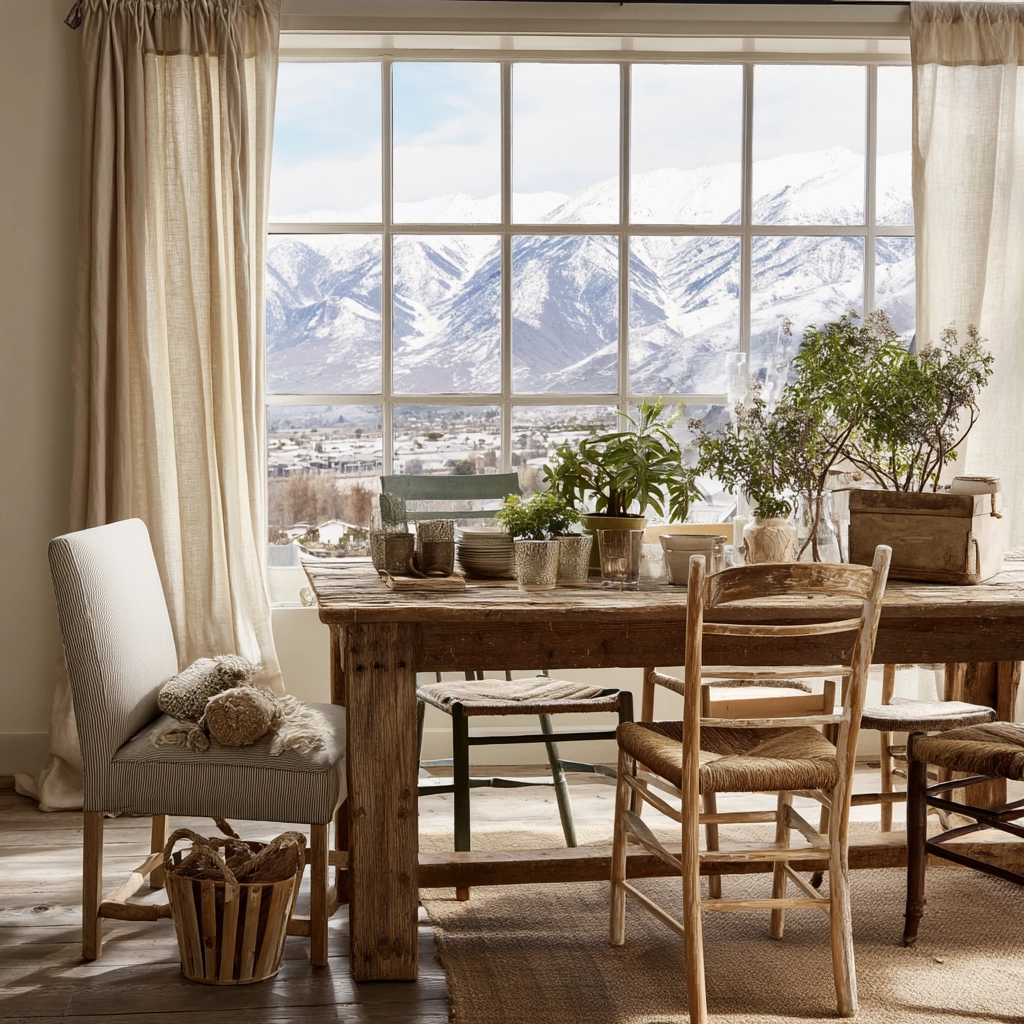 Dining Room Window Ideas 56