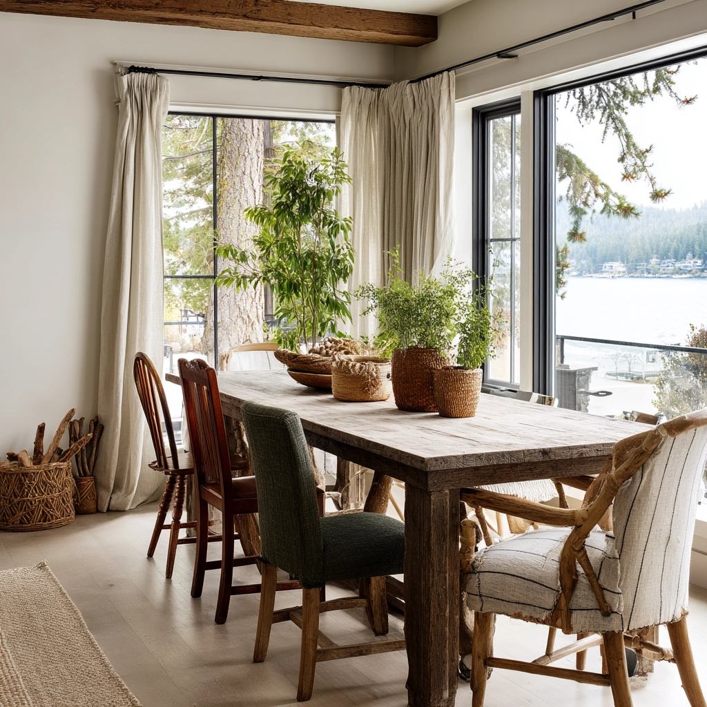 Dining Room Window Ideas 76