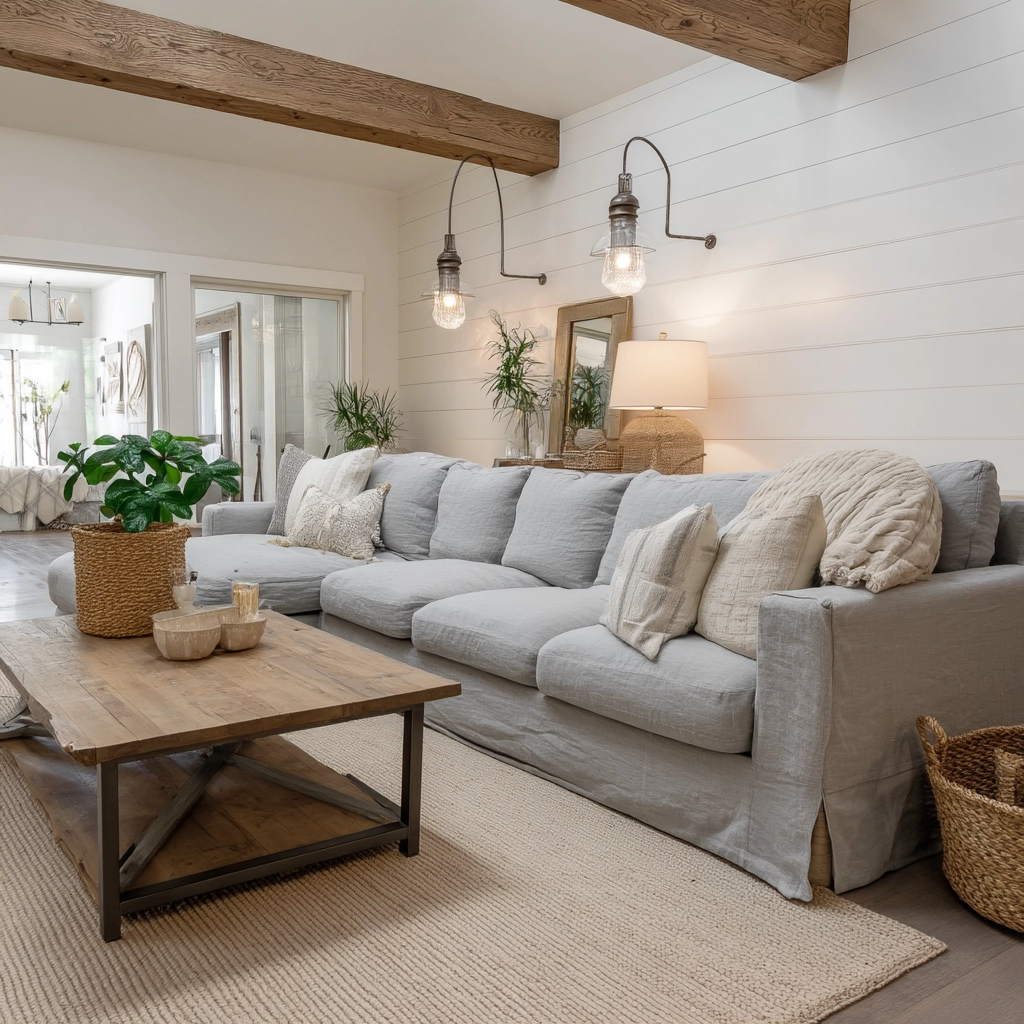 Farmhouse Living Room Ideas 16