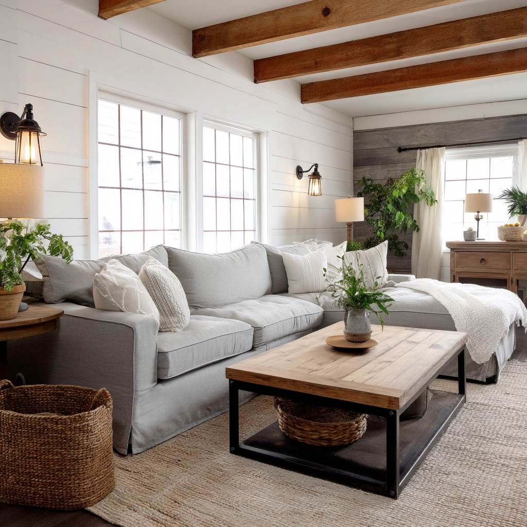 Farmhouse Living Room Ideas 22