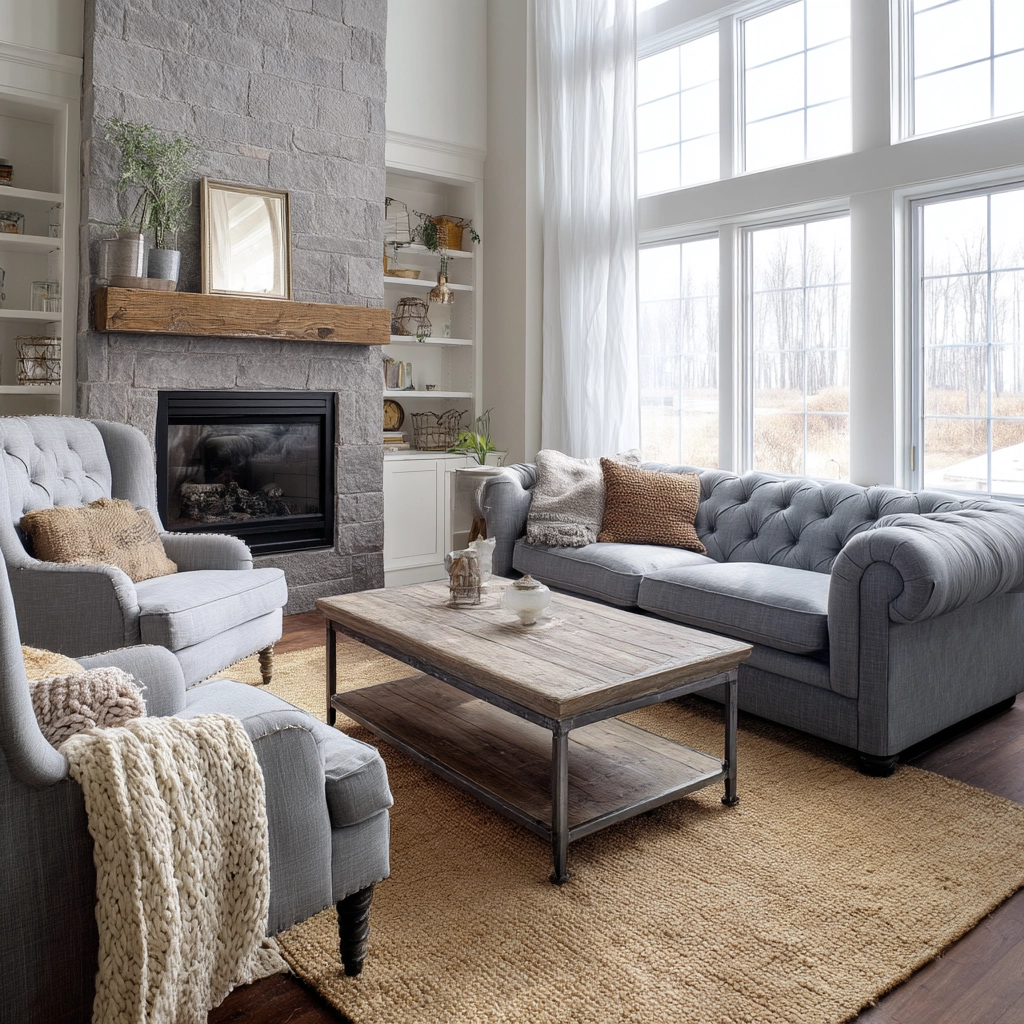 Farmhouse Living Room Ideas 26