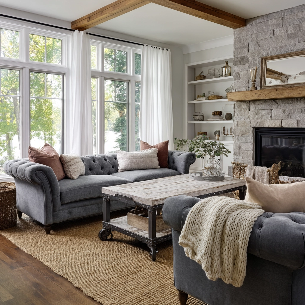 Farmhouse Living Room Ideas 28