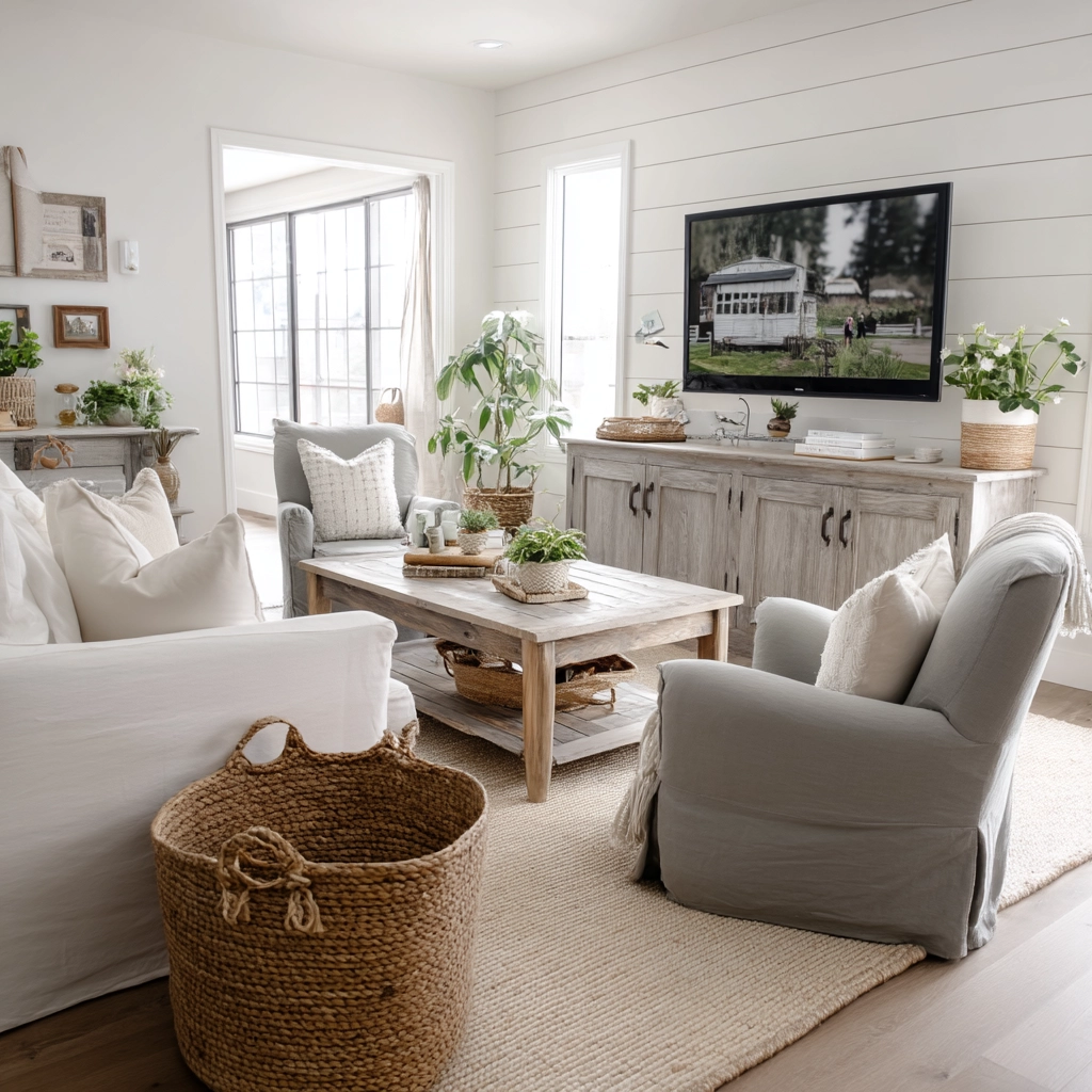 Farmhouse Living Room Ideas 30