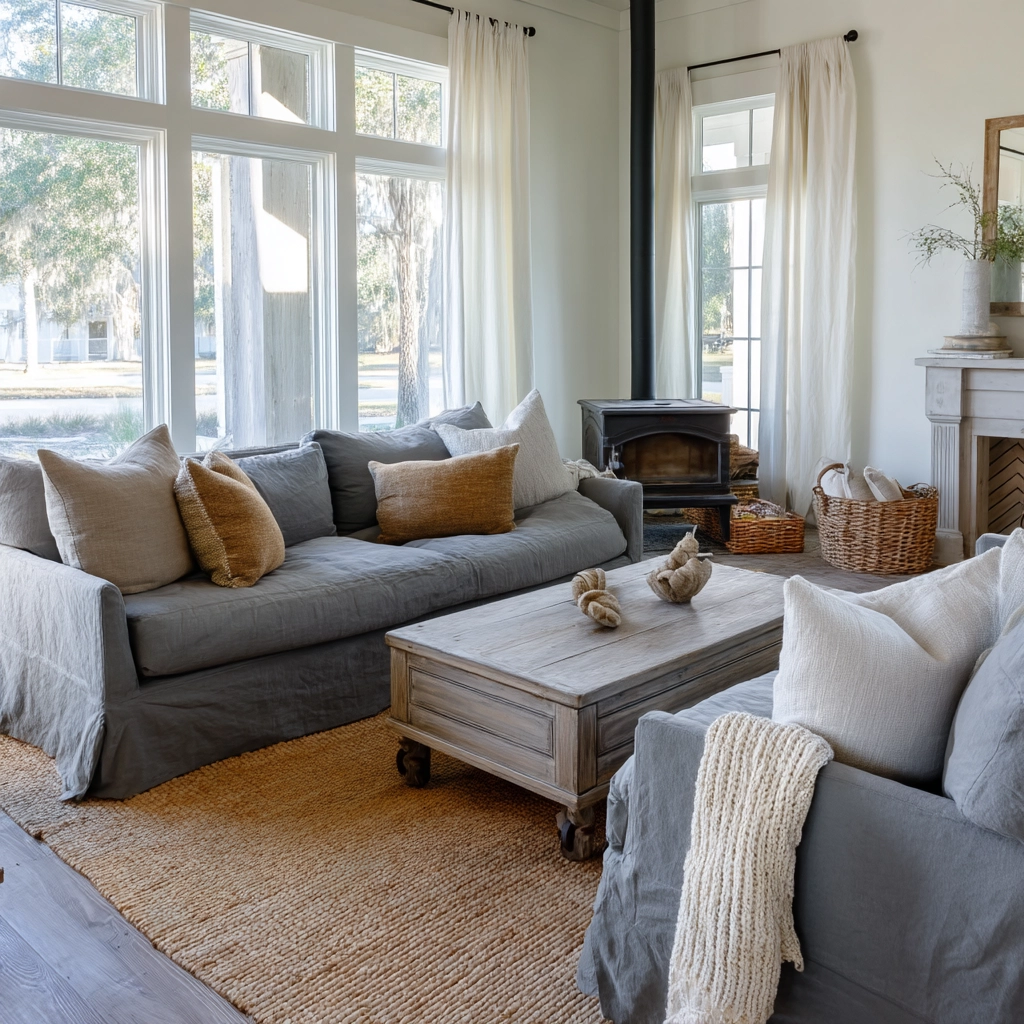 Farmhouse Living Room Ideas 35