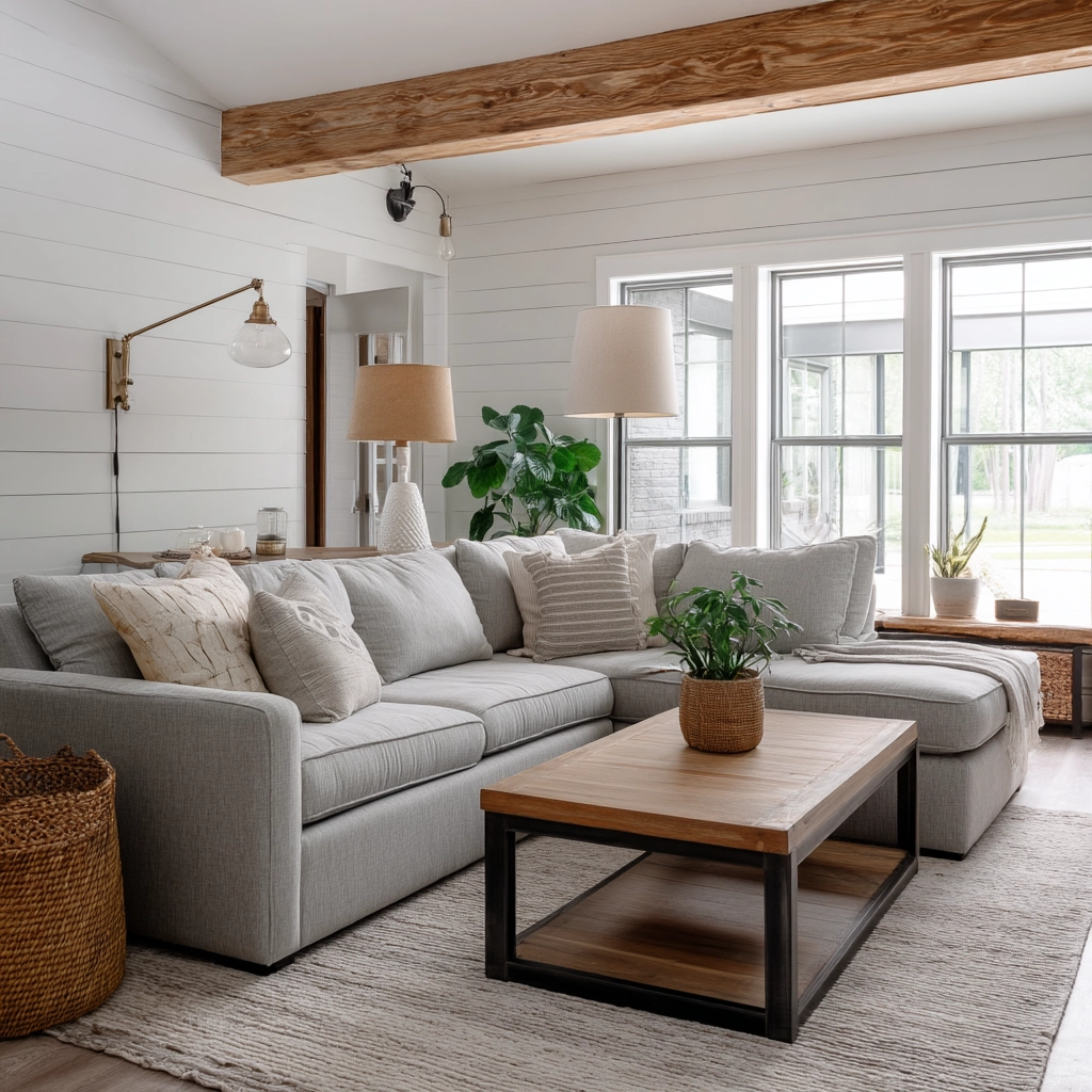 Farmhouse Living Room Ideas 37