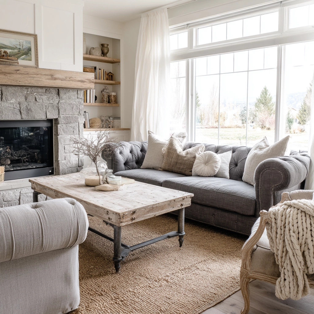 Farmhouse Living Room Ideas 44